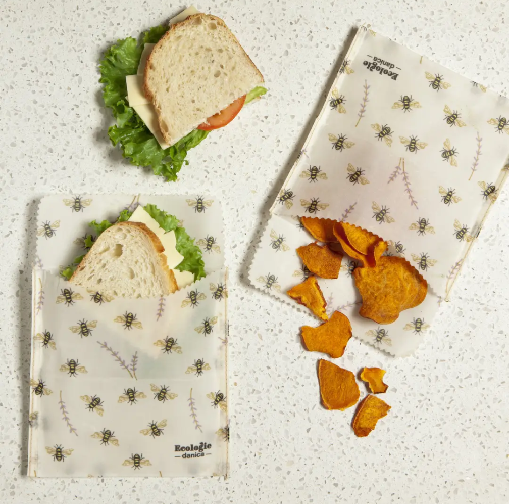 Bees Beeswax Sandwich Bags
