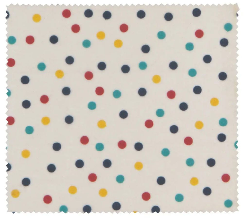Gingham Dot and Stripe Beeswax Wrap Set of 3
